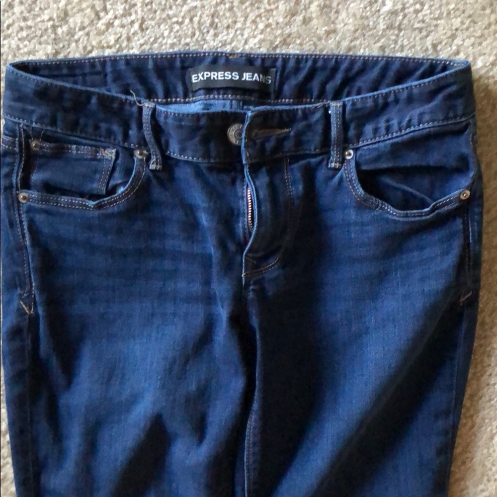 Express low-rise skinny jeans